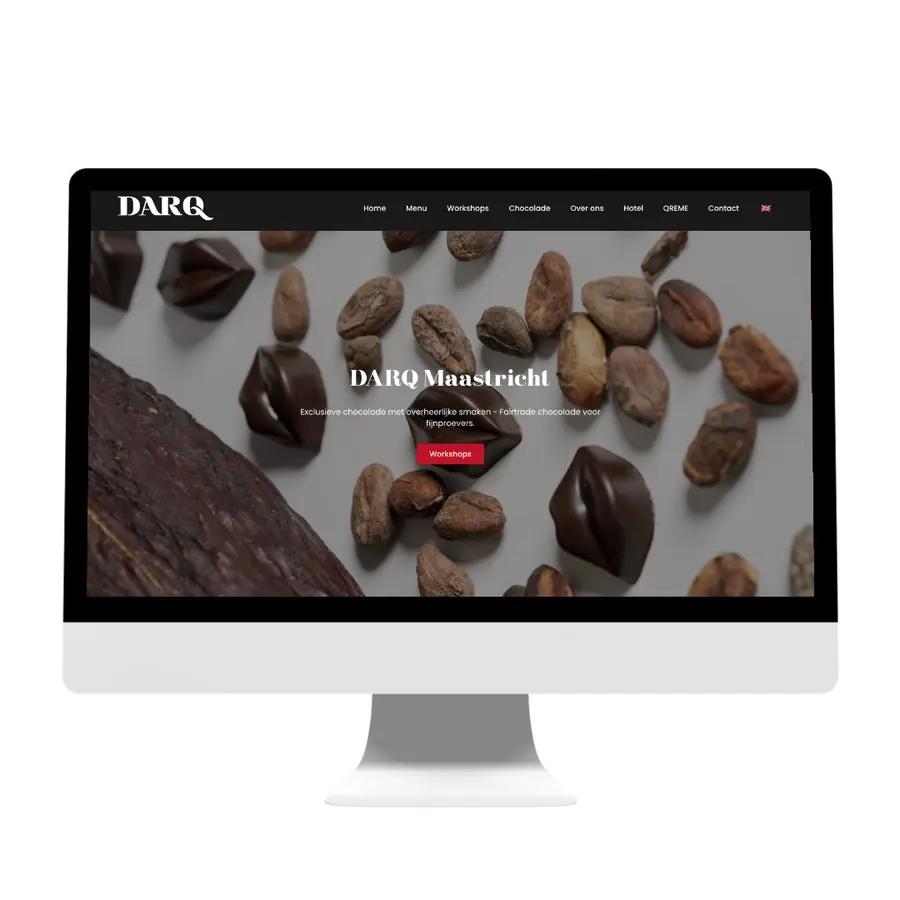 Webshop van DARQ Maastricht, gebouwd door 043WEB